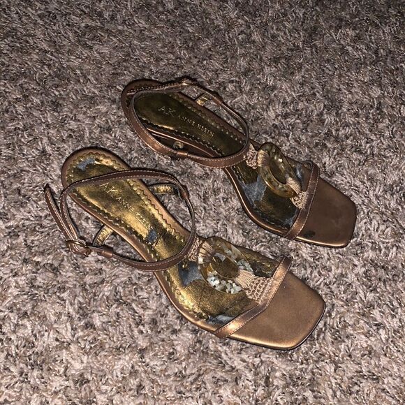 Anne Klein vintage leather wedges, size 6.5. - Picture 1 of 8